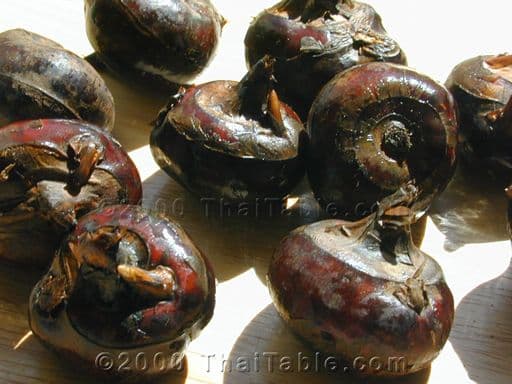 water chestnuts