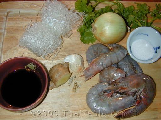 Baked Shrimp in Clear Noodles step 1