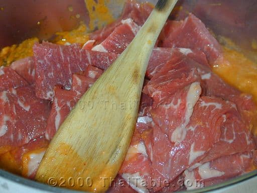 Beef Panang step 4