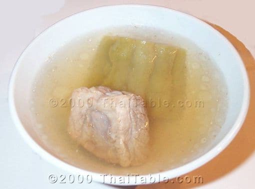 Bitter Melon Soup in Sparerib Broth