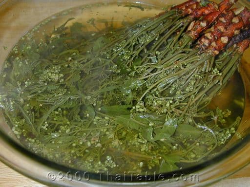 Blanched Magosa with Grilled Shrimp step 1