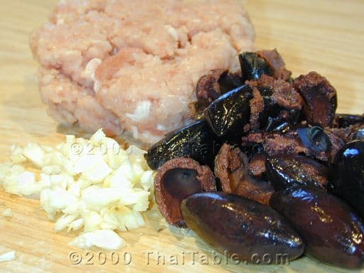 Chinese Olive Fried Rice step 1