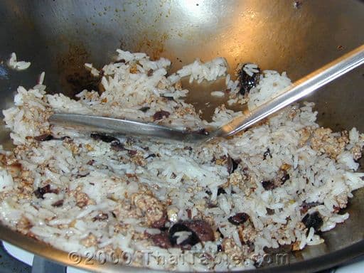 Chinese Olive Fried Rice step 5