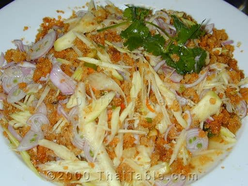 Crispy Catfish Green Mango Salad