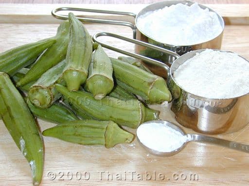 Crispy Fried Okra step 1