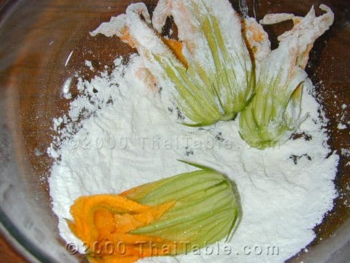 Crunchy Squash Blossoms step 2