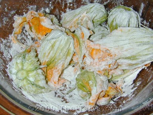 Crunchy Squash Blossoms step 3