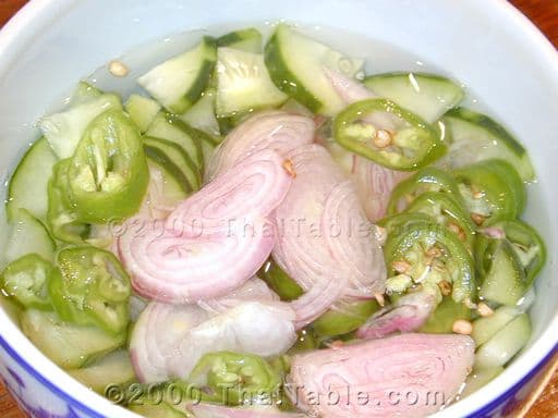 Cucumber in vinegar