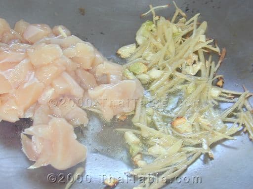 Ginger and Chicken Stir Fry step 2