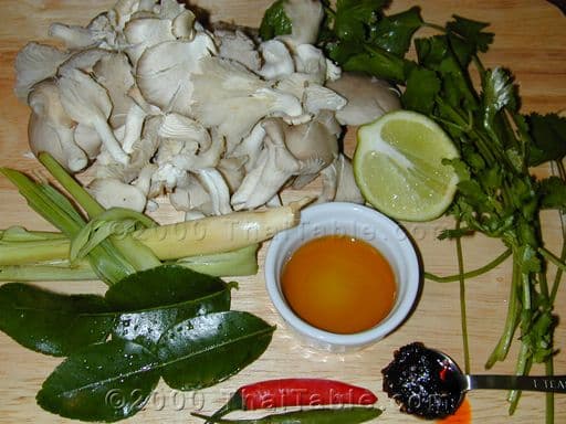 Mushroom Tom Yum step 1