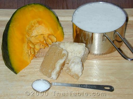 Pumpkin in Coconut Milk step 1