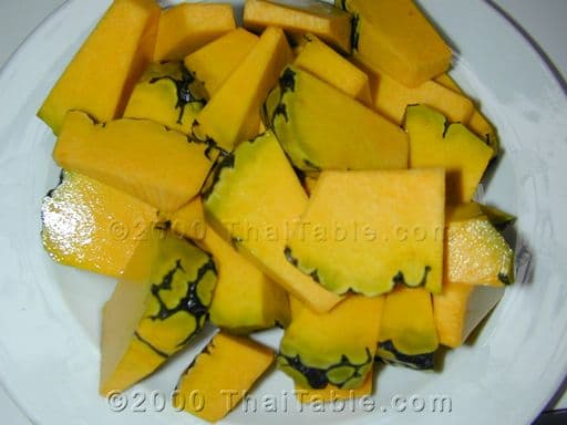 Stir fried Pumpkin step 1