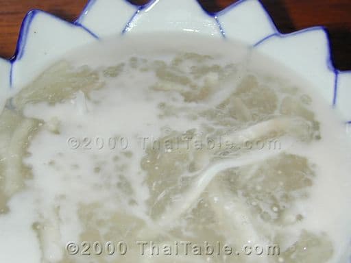 Tapioca Pudding with Young Coconut