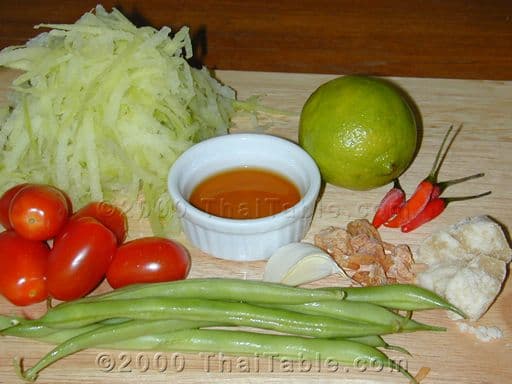 Green Papaya Salad step 2